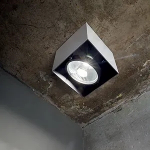 Ideal Lux Mood - 1 Lumière Grand Carré Encastré En Surface Blanc, Gu10 pas cher