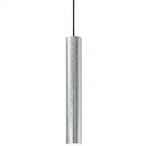 IDEAL LUX Suspension argentée look 1 ampoule