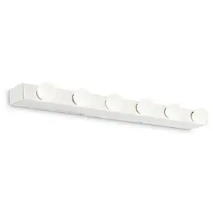 Ideal lux prive - applique murale à 6 lumières, blanc pas cher