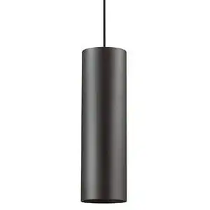 IDEAL LUX Suspension noire look 1 ampoule diamètre 6 cm pas cher