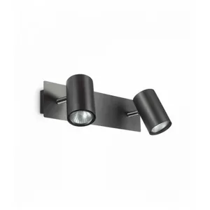 Ideal Lux - Applique murale Noire spot 2 ampoules - Noir pas cher