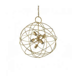 Comparateur de prix : Ideal Lux Suspension Dorée KONSE 6 ampoules