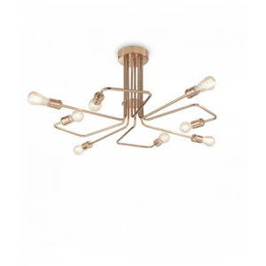 Ideal Lux Plafonnier Laiton antique TRIUMPH 8 ampoules