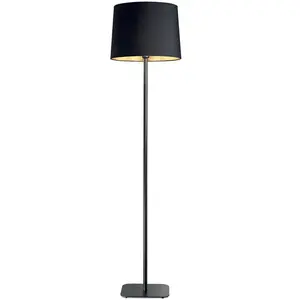 Comparateur de prix : Lampadaire Noir - IDEAL LUX - NORDIK - 1 ampoule - E27 - Métal - Tissu