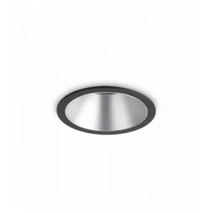 IDEAL LUX Spot encastré Noir/Argent game 1 ampoule en Aluminium - Argenté pas cher