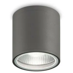 Comparateur de prix : Ideal Lux Plafonnier extérieur à 1 lumière, anthracite IP44, GU10