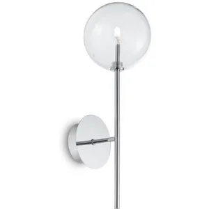 Ideal lux equinoxe - applique murale à 1 lumière, chrome