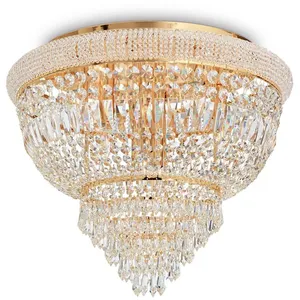 Dubai - Lustre à 6 ampoules au fini laiton, E14 - Ideal Lux