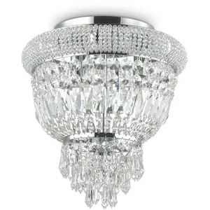 Ideal lux dubai - lustre à 3 ampoules au fini chrome, e14