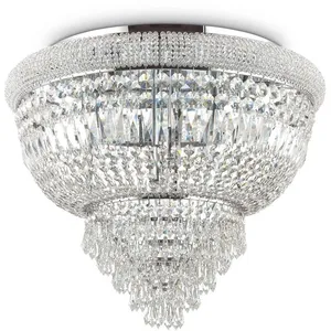Dubai - Lustre à 6 ampoules au fini chrome, E14 - Ideal Lux