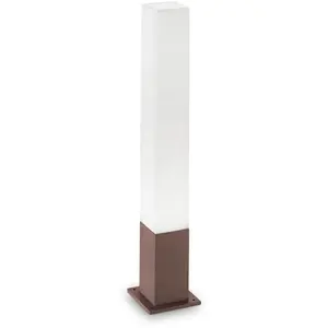 Comparateur de prix : Edo Outdoor PT1 Marron carré, Borne, Ideal Lux