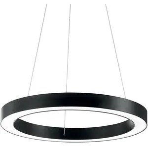 Ideal lux oracle - pendentif led intégré pour plafond moyen noir 3000kVendu parluminaire