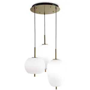 Comparateur de prix : Ideal lux umile - suspension led cluster intégrée 3 lumières blanc 3000k