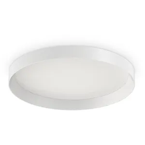 Ideal Lux Décoratif Rond Simple Flush Blanc, 4000k pas cher