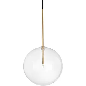 Ideal lux equinoxe 25cm globe suspension plafonnier laiton
