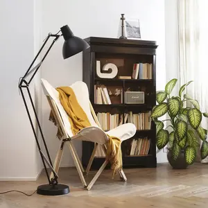 Comparateur de prix : IDEAL LUX Lampe de bureau Wally Métal Noir mat 1 ampoule 160cm