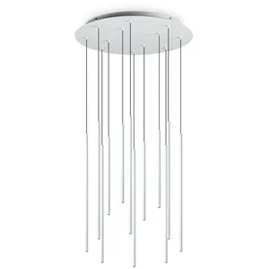 Ideallux Ideal Lux Filo suspension LED douze lampes, blancVendu paramazon