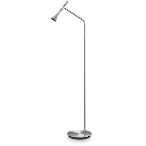 Ideal lux diesis lampadaire de travail de lecture led nickel 3000k