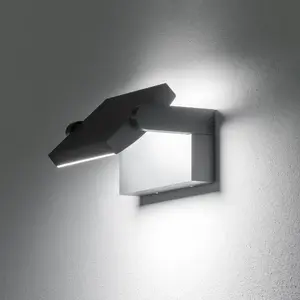 Comparateur de prix : Ideal lux swipe applique d'extérieur à led anthracite, 3000k, ip54