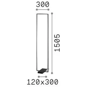 Comparateur de prix : Ideallux Ideal Lux Frame Lampadaire Led Intégré Blanc 3000lm 3000k
