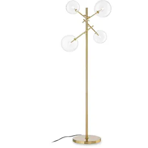 Ideal Lux Equinoxe Lampadaire À 4 Bras Multiples En Laiton