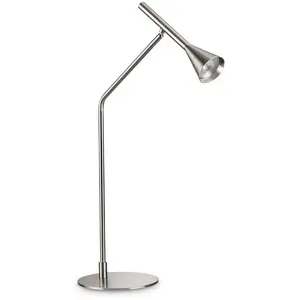 Ideal Lux Lampe de table à DEL intégrée à intensité variable nickel, interrupteur intégré, 3000K pas cher