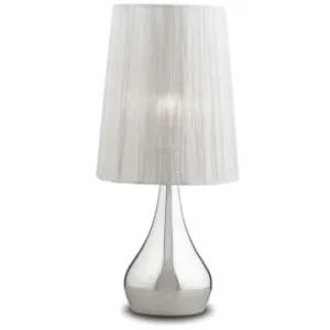 IDEAL LUX Lampe de table Argentée ETERNITY 1 ampoule pas cher