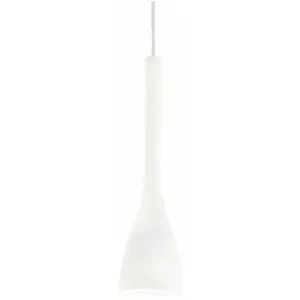 Ideal Lux Flut - Petite Suspension À 1 Ampoule Blanche, E14 pas cher