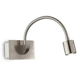 Ideal Lux Applique murale nickel dynamo 1 ampoule pas cher