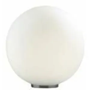 Lampe de table Blanche MAPA BIANCO 1 ampoule hauteur 21 Cm pas cher