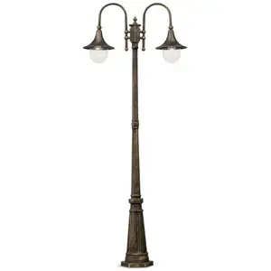 Ideal Lux Cima Pt2 Lampe de terre, métal, noir et orVendu parkaufland