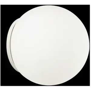 Comparateur de prix : IDEAL LUX Applique murale Blanche mapa bianco 1 ampoule Diamètre 15 Cm - Blanc