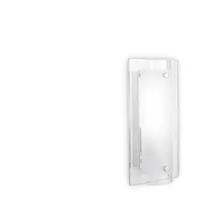 Comparateur de prix : Ideal Lux - Tudor - Petite applique murale intérieure à 1 lumière, verre, E14