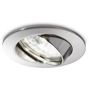 Ideallux Spot encastré Swing rond, GU10, inclinable, chroméVendu parluminaire
