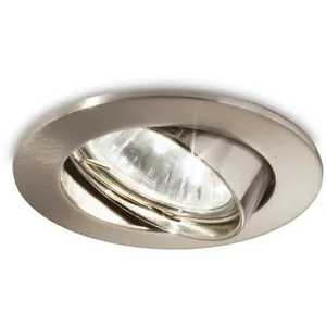 Comparateur de prix : Ideallux Spot encastré Swing rond, GU10, inclinable, nickel