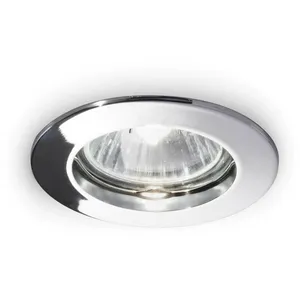 Ideallux Plafonnier encastré Jazz, rond, GU10, chroméVendu parluminaire