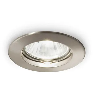 Ideallux Plafonnier encastré Jazz, rond, GU10, nickelVendu parluminaire