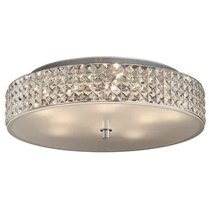 Comparateur de prix : Ideal Lux Plafonnier Blanc en cristal ROMA 9 ampoules
