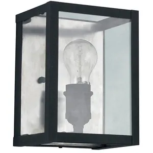 Applique industrielle Ideal lux Igor Noir Métal + Verre 092836 pas cher