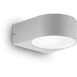 Ideal Lux - Iko - Applique murale d'extérieur à 1 lumière grise IP55, E27