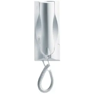 Combiné Interphone audio blanc 5fils + manette d'inser Urmet 1133/10