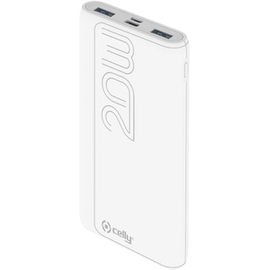 Celly PBPD10000EVOWH banque d'alimentation électrique 10000 mAh Blanc pas cher