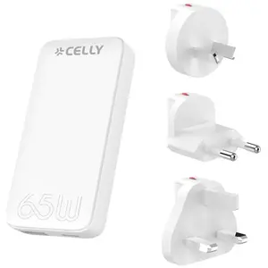 Celly Chargeur Mural Usb Gan 65w pas cher