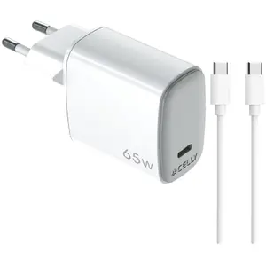 Celly Uptc1usbc65wctc 65w chargeur mural usb-a et usb-c One Size pas cher