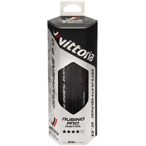 Comparateur de prix : Vittoria Pneu de Course 700x25 Rubino Pro Control Graphene 2.0 Noir Pliable