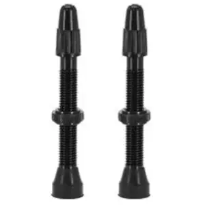Comparateur de prix : Paire de valve de pneu tubless demontable Vittoria Presta Noir 40 mm 177897