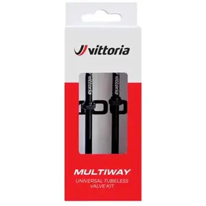 Comparateur de prix : Paire de valves tubeless vittoria multiway presta noir