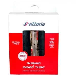 Comparateur de prix : Vittoria Pneu De Route 2x Rubino V G2.0 700c X 28 + 2x Tubes 700C x 28