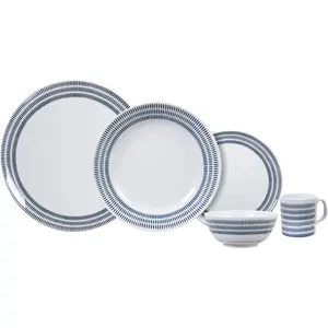 BRUNNER 0830148N.C6T Service de Table 12 pièces, Bluebay, Lot de 3