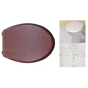 Abattant Wc Effet Bois Noyer Cerisier Meubles De Salle De Bain Abattan... pas cher